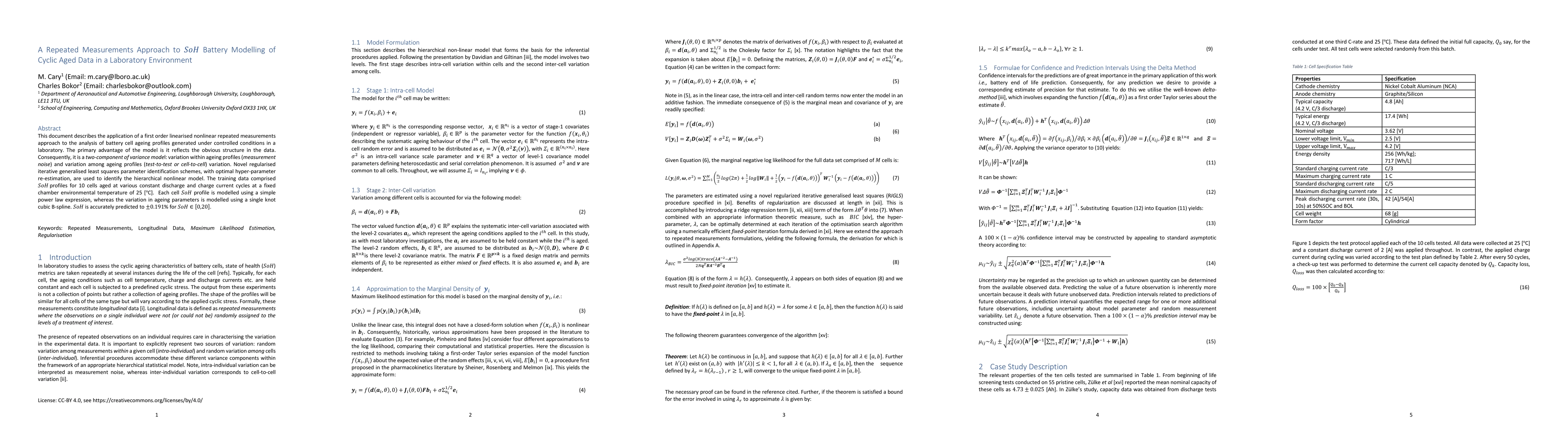 Thumbnail for A Repeated Measurements Approach to $SoH$ Battery Modelling of Cyclic Aged Data in a Laboratory Environment