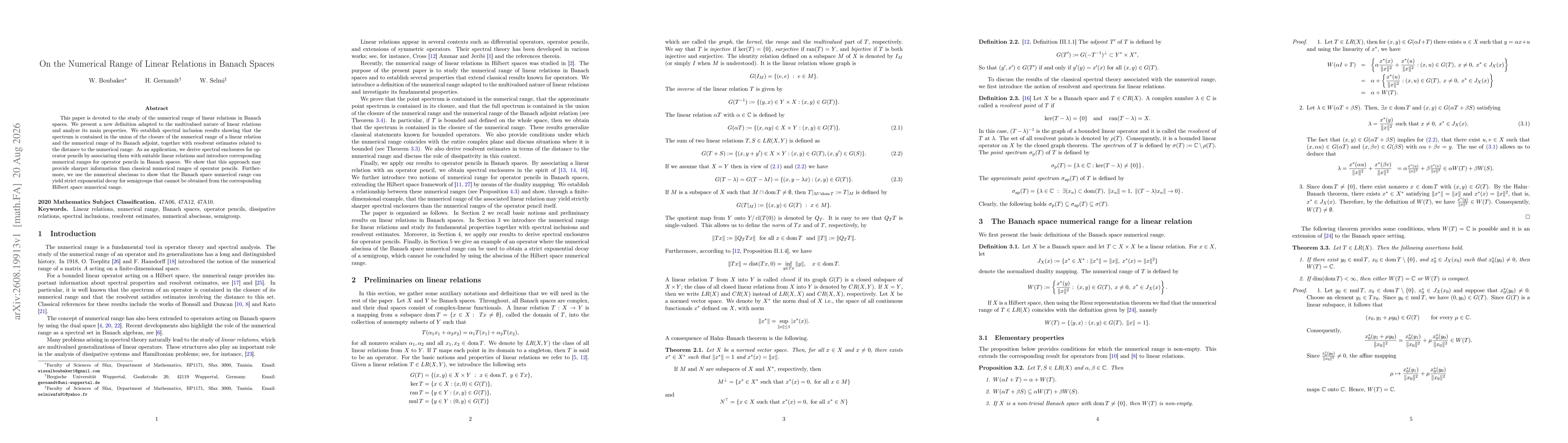 Thumbnail for On the Numerical Range of Linear Relations in Banach Spaces
