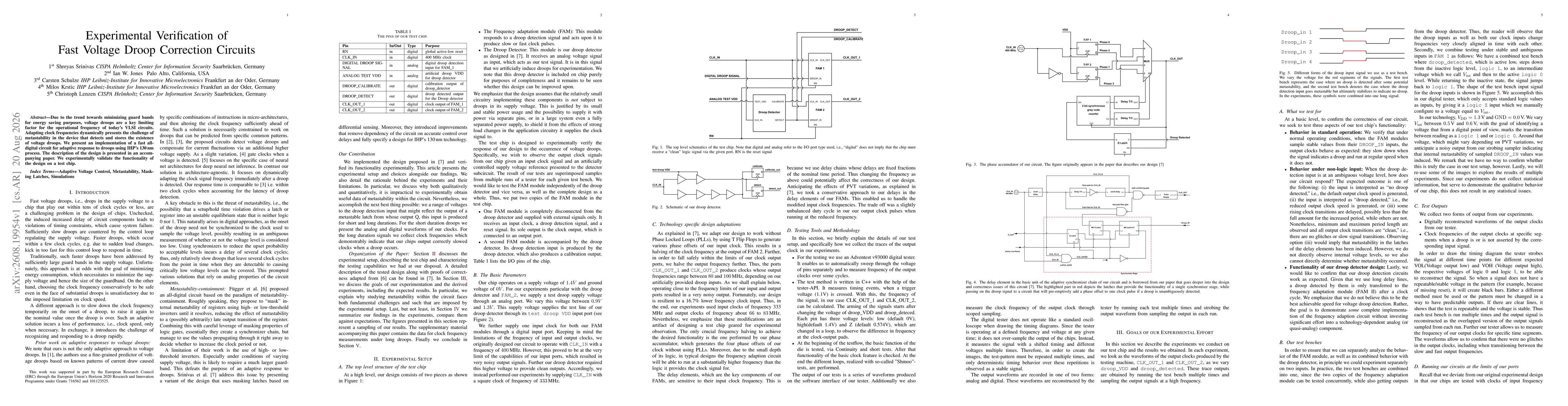 Thumbnail for Experimental Verification of Fast Voltage Droop Correction Circuits