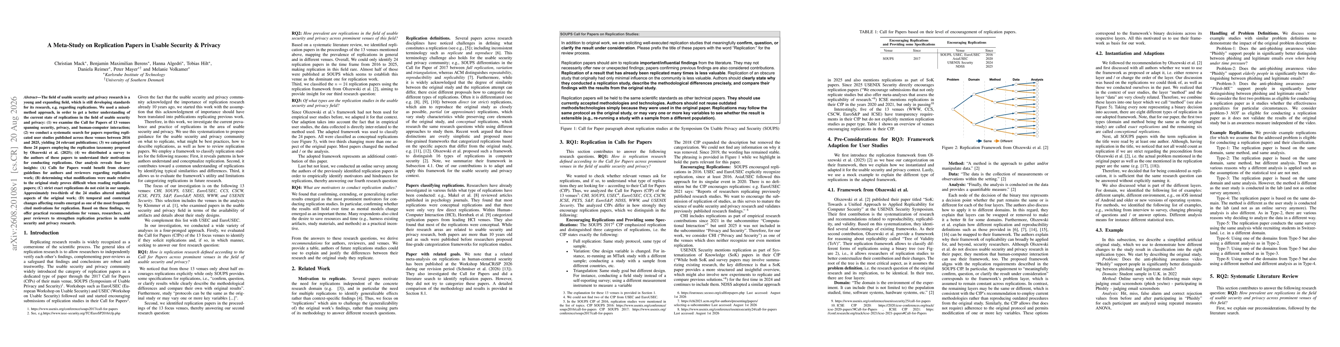 Thumbnail for A Meta-Study on Replication Papers in Usable Security & Privacy