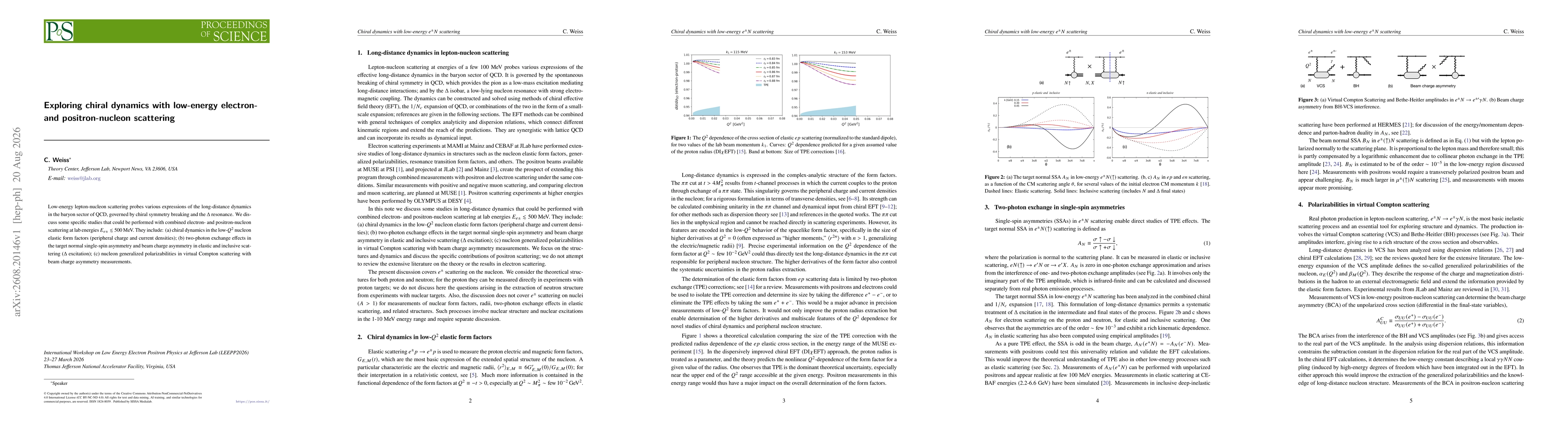 Thumbnail for Exploring chiral dynamics with low-energy electron- and positron-nucleon scattering