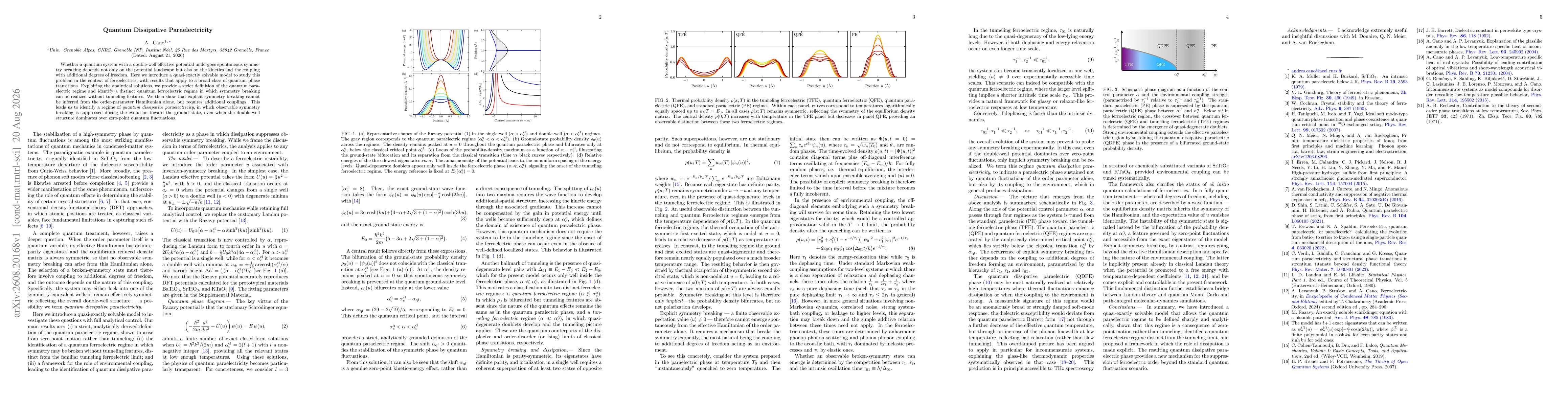 Thumbnail for Quantum Dissipative Paraelectricity