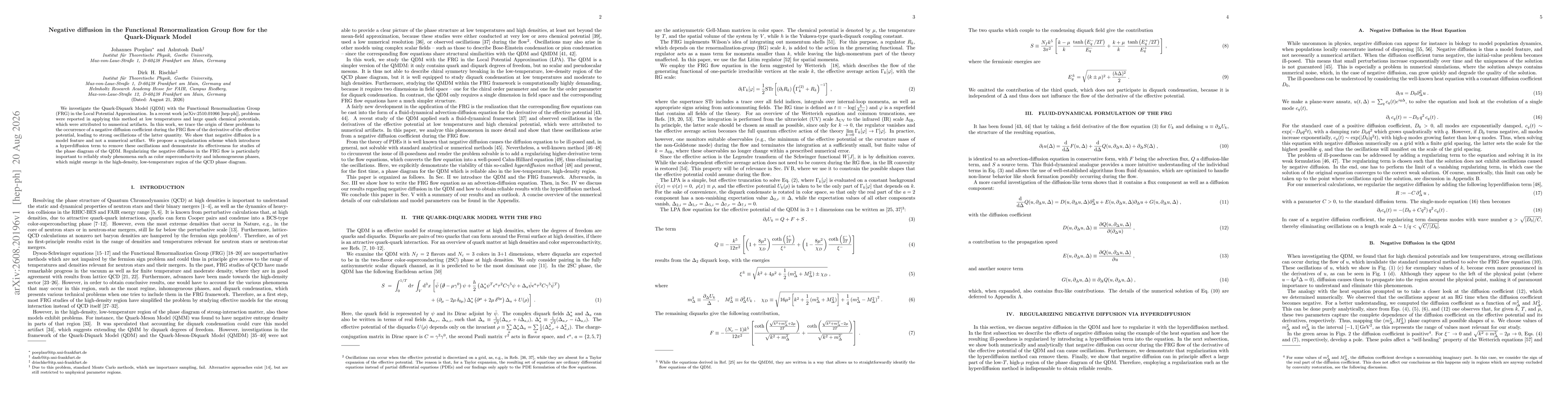 Thumbnail for Negative diffusion in the Functional Renormalization Group flow for the Quark-Diquark Model