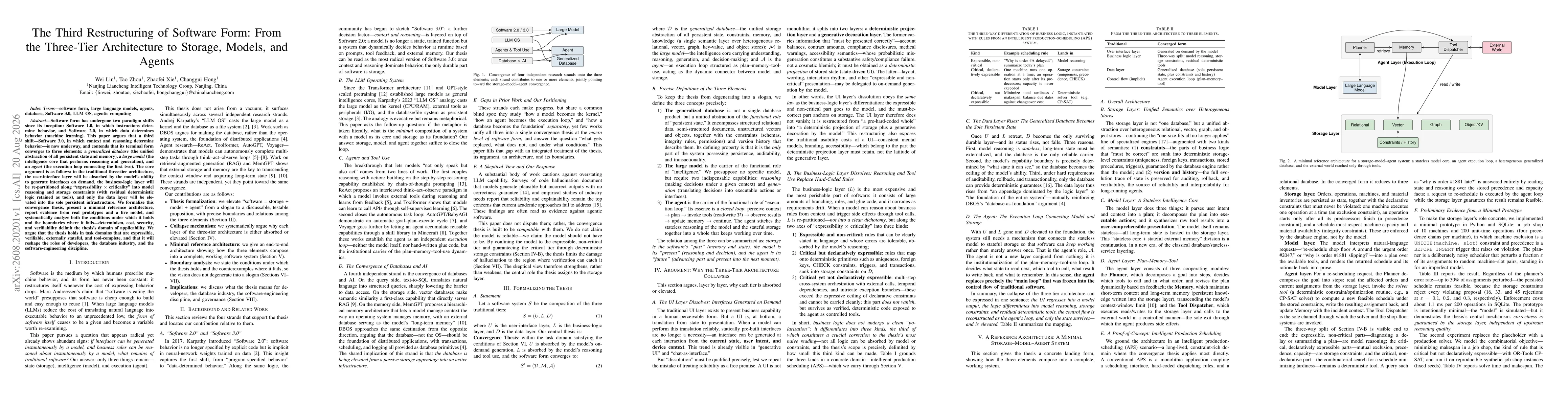 Thumbnail for The Third Restructuring of Software Form: From the Three-Tier Architecture to Storage, Models, and Agents