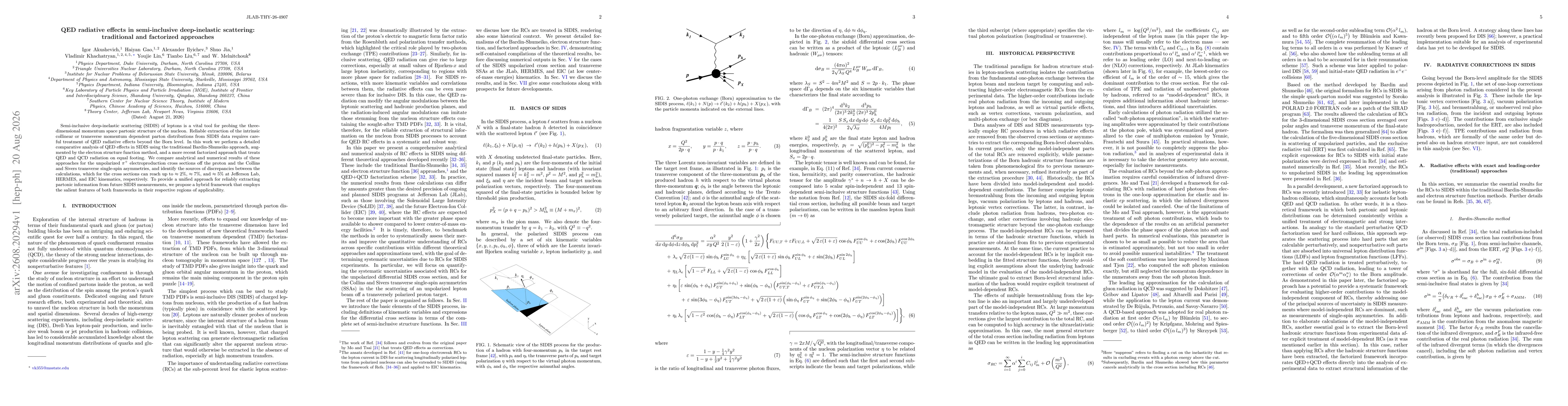 Thumbnail for QED radiative effects in semi-inclusive deep-inelastic scattering: traditional and factorized approaches