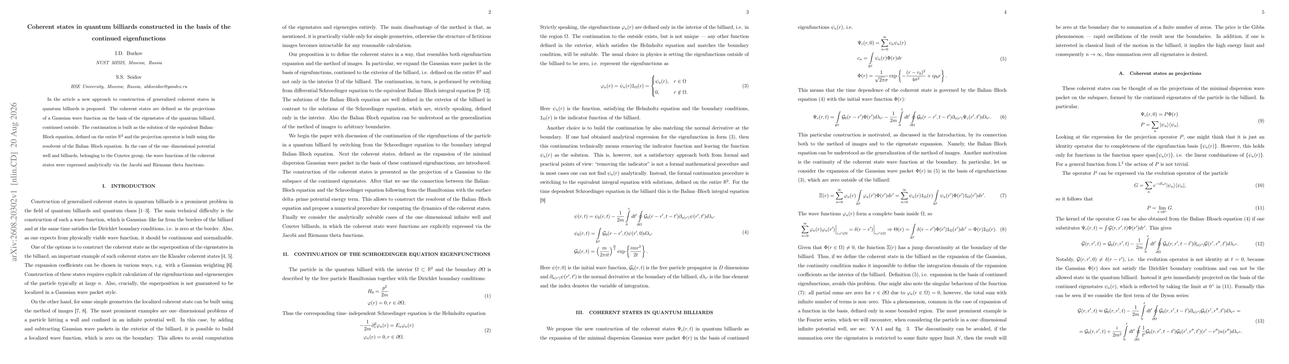 Thumbnail for Coherent states in quantum billiards constructed in the basis of the continued eigenfunctions