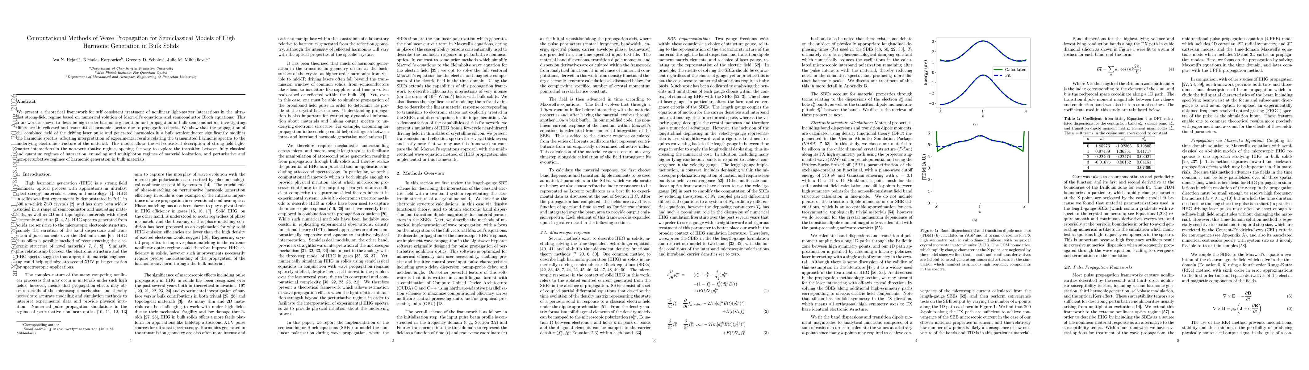 Thumbnail for Computational Methods of Wave Propagation for Semiclassical Models of High Harmonic Generation in Bulk Solids