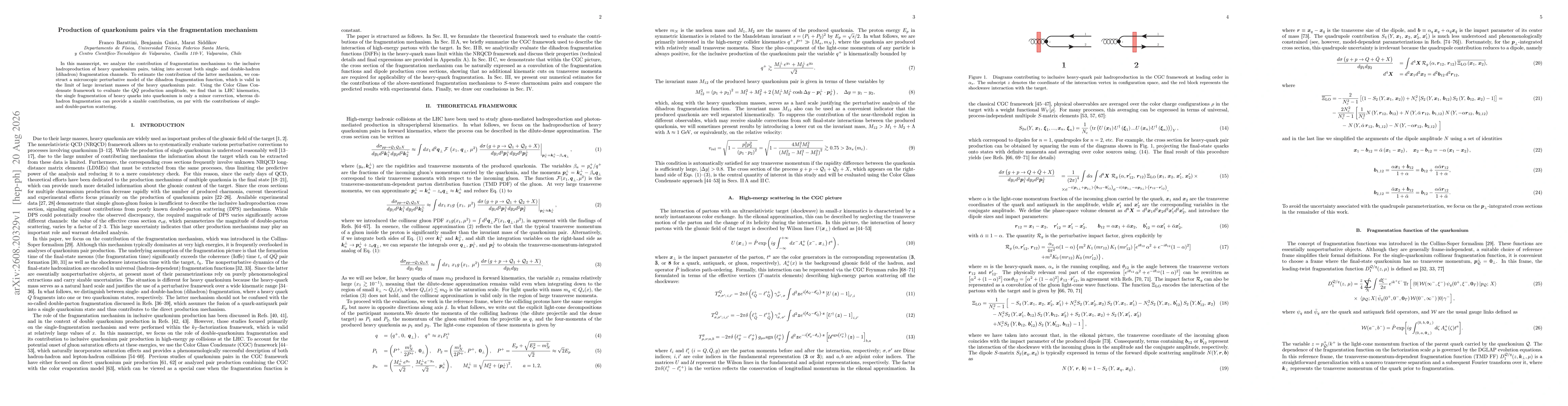 Thumbnail for Production of quarkonium pairs via the fragmentation mechanism