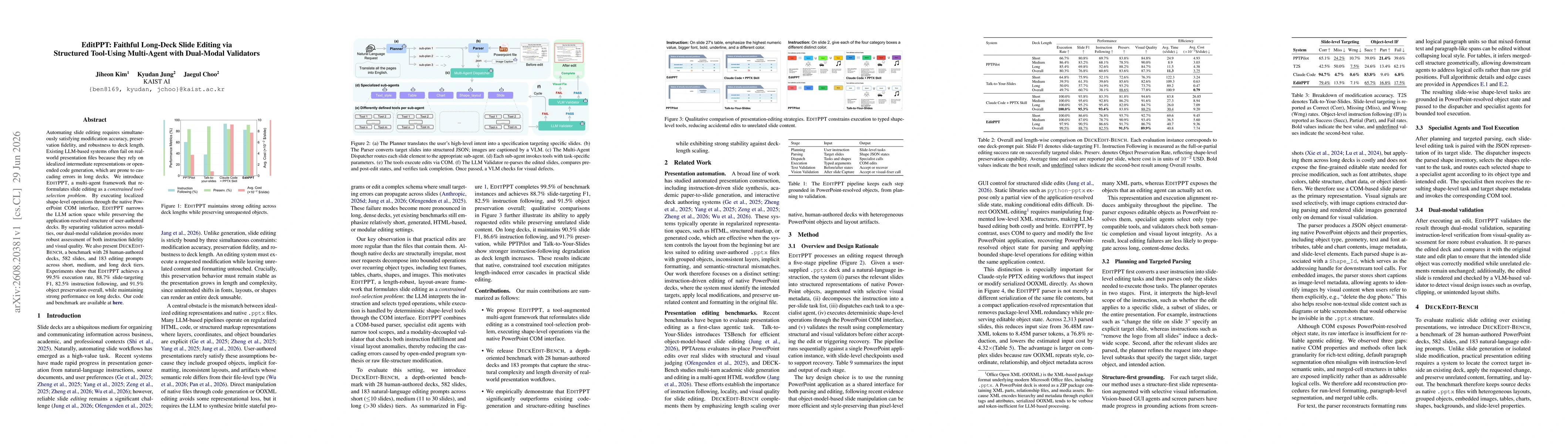 Thumbnail for EditPPT: Faithful Long-Deck Slide Editing via Structured Tool-Using Multi-Agent with Dual-Modal Validators