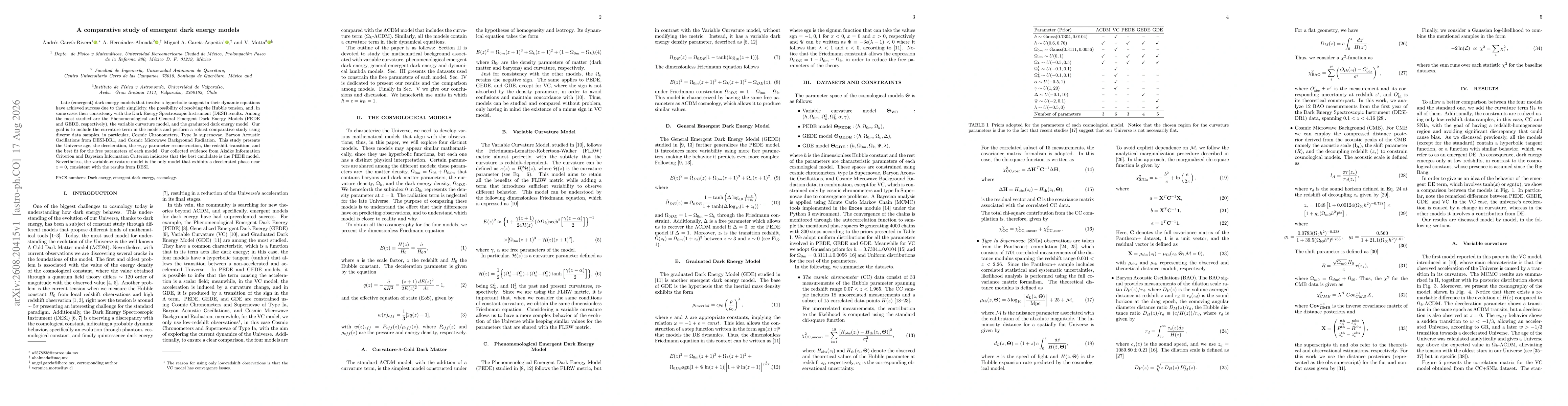 Thumbnail for A comparative study of emergent dark energy models