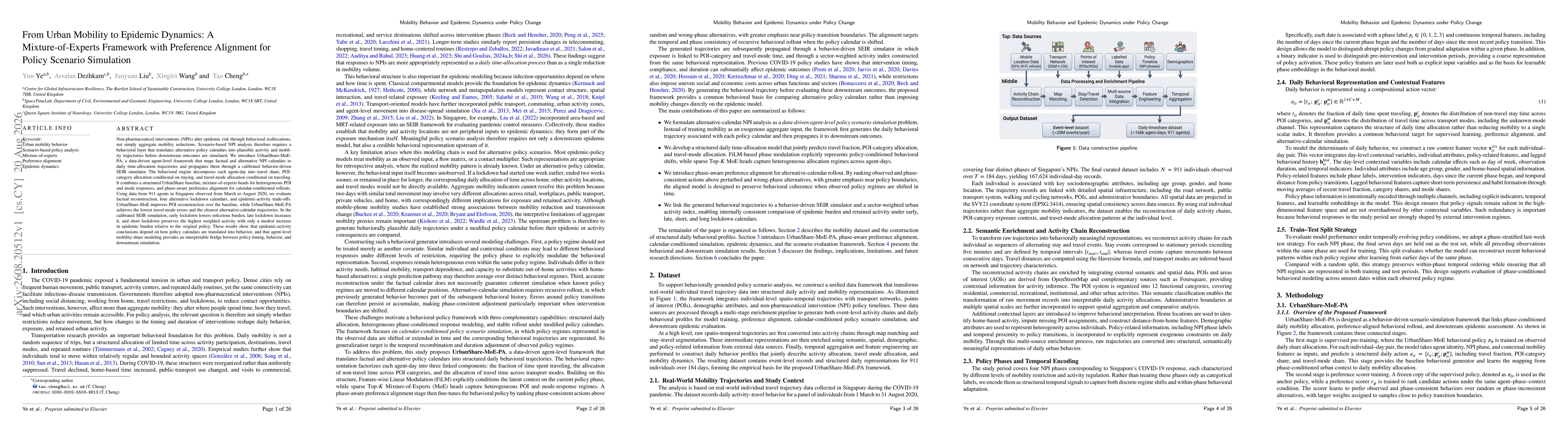 Thumbnail for From Urban Mobility to Epidemic Dynamics: A Mixture-of-Experts Framework with Preference Alignment for Policy Scenario Simulation