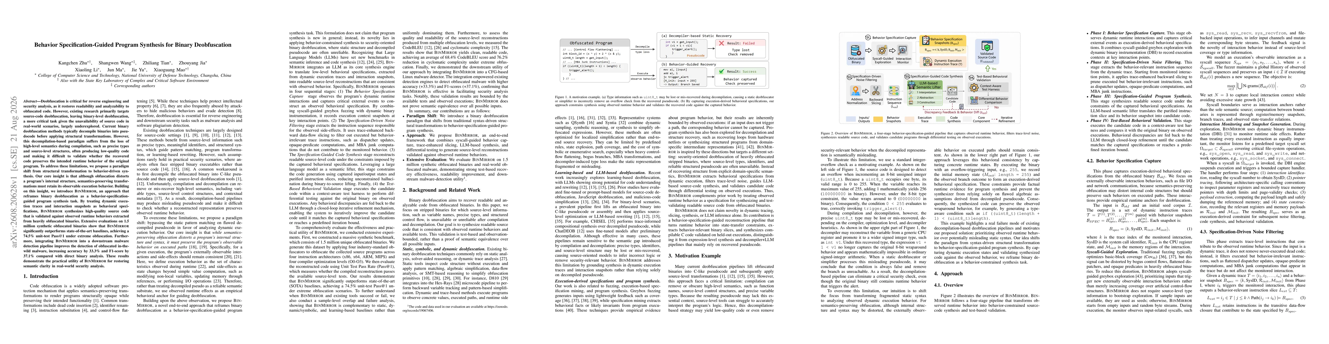 Thumbnail for Behavior Specification-Guided Program Synthesis for Binary Deobfuscation