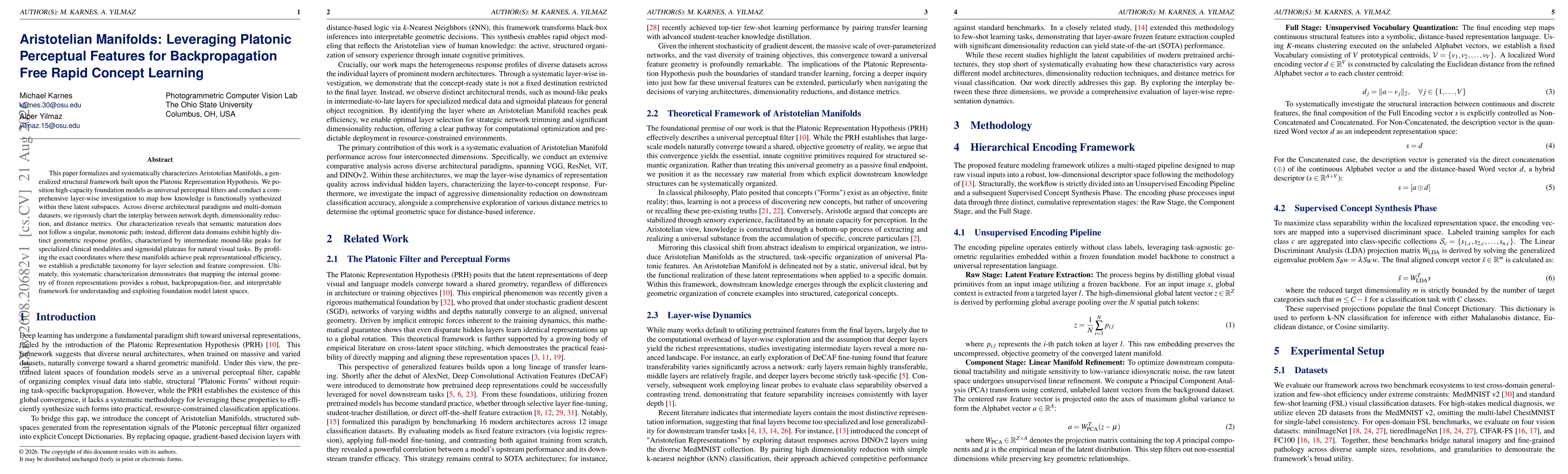 Thumbnail for Aristotelian Manifolds: Leveraging Platonic Perceptual Features for Backpropagation Free Rapid Concept Learning