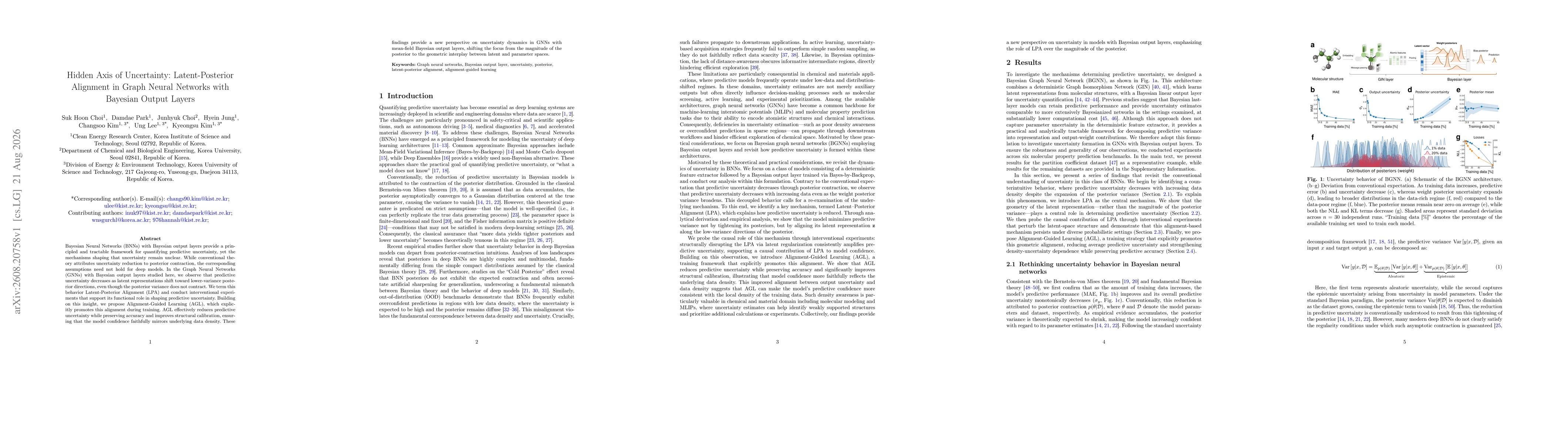 Thumbnail for Hidden Axis of Uncertainty: Latent-Posterior Alignment in Graph Neural Networks with Bayesian Output Layers