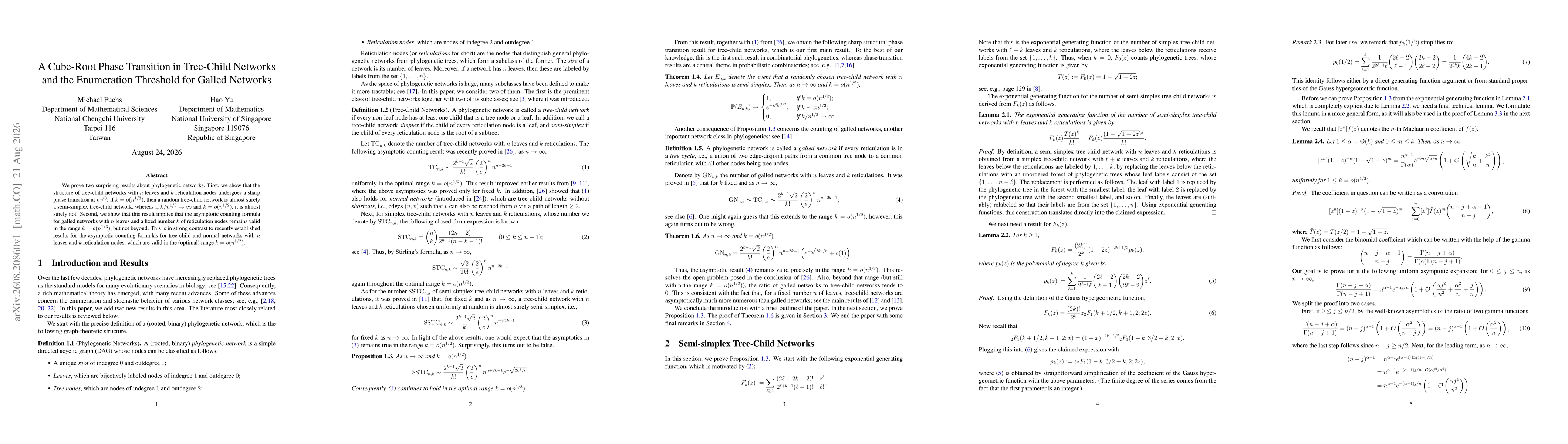 Thumbnail for A cube-root phase transition in tree-child networks and the enumeration threshold for galled networks