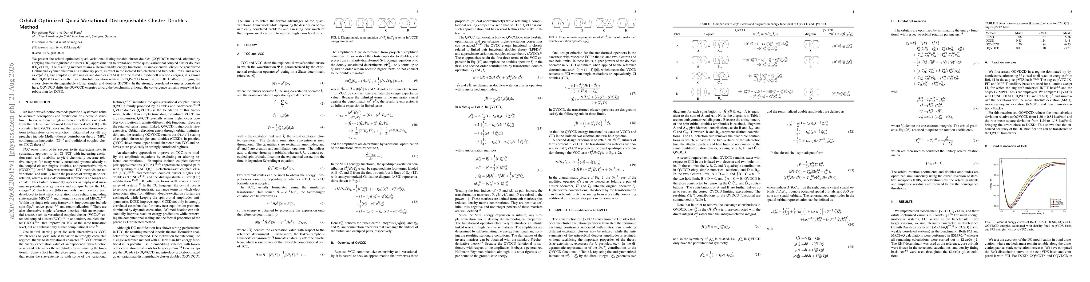 Thumbnail for Orbital-Optimized Quasi-Variational Distinguishable Cluster Doubles Method