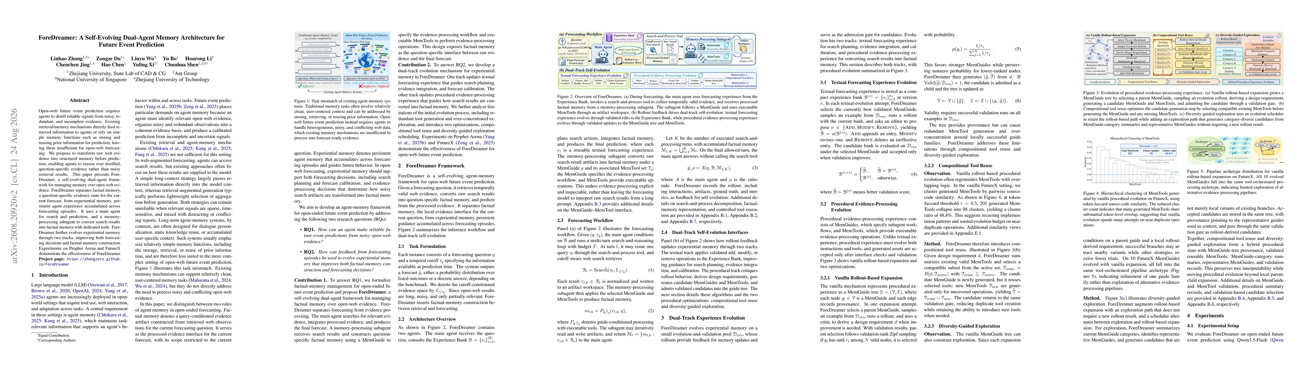 Thumbnail for ForeDreamer: A Self-Evolving Dual-Agent Memory Architecture for Future Event Prediction