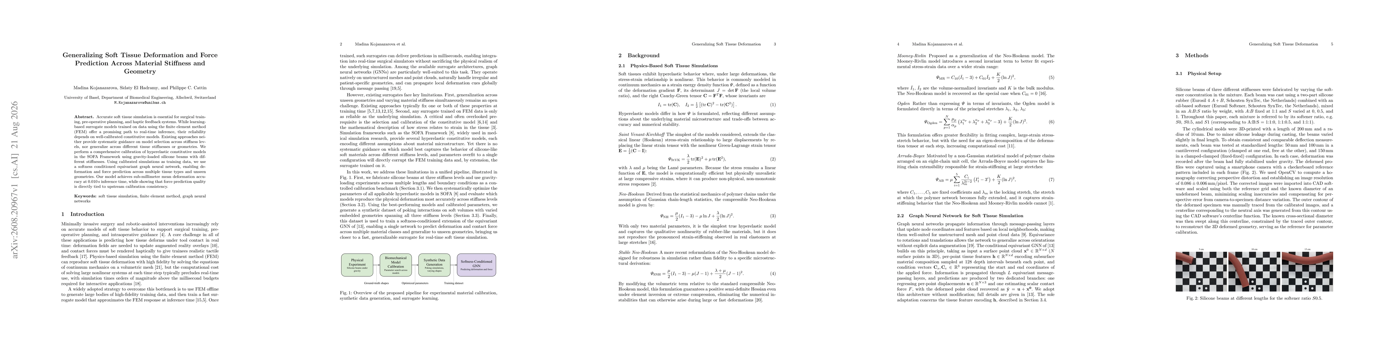 Thumbnail for Generalizing Soft Tissue Deformation and Force Prediction Across Material Stiffness and Geometry
