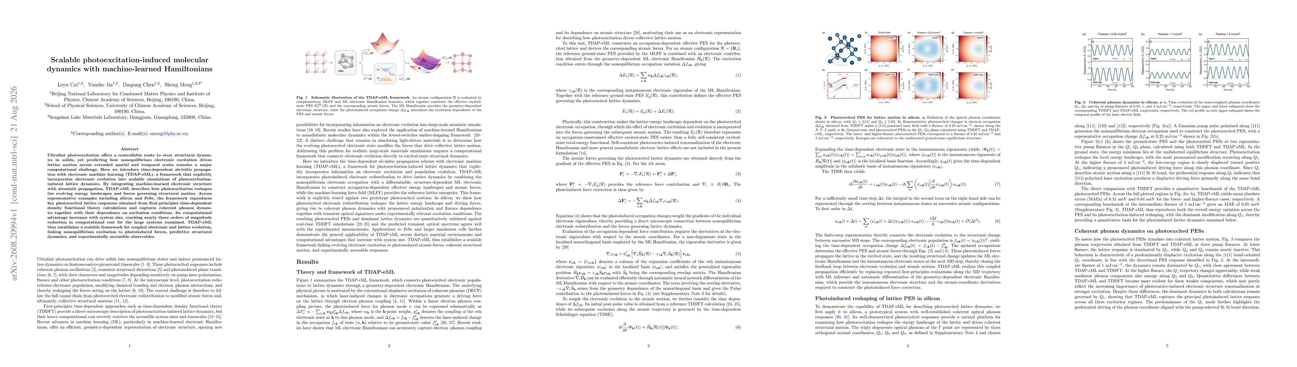 Thumbnail for Scalable photoexcitation-induced molecular dynamics with machine-learned Hamiltonians