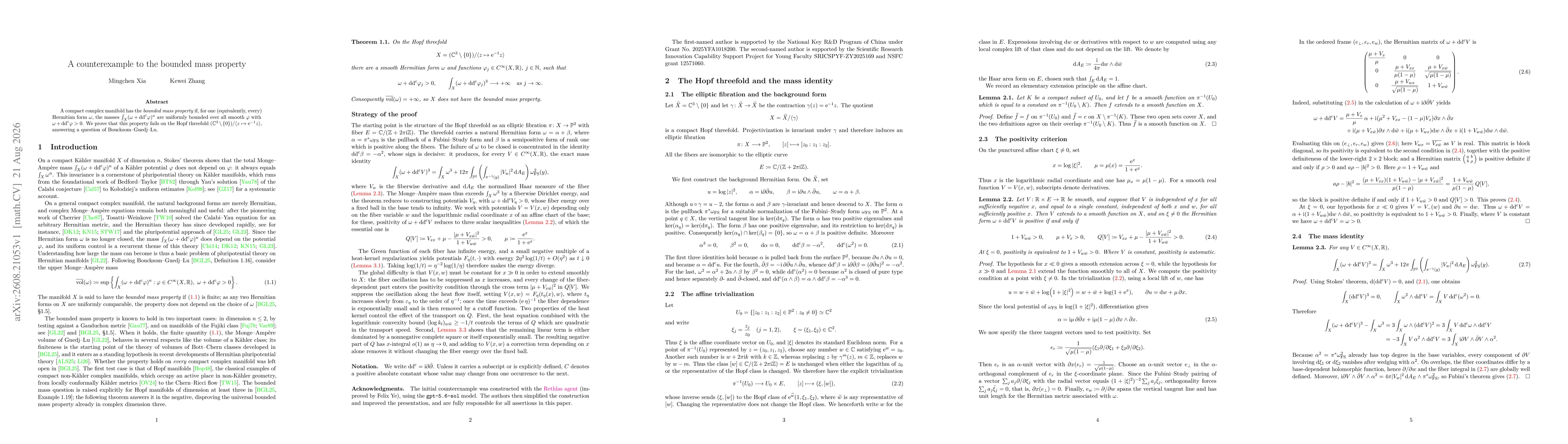 Thumbnail for A counterexample to the bounded mass property