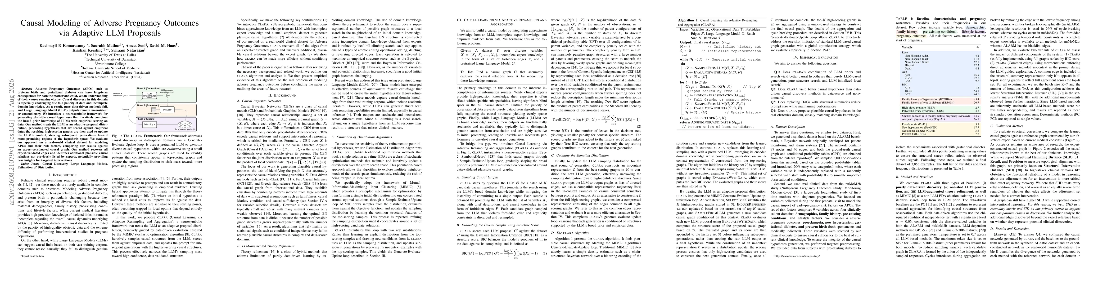 Thumbnail for Causal Modeling of Adverse Pregnancy Outcomes via Adaptive LLM Proposals