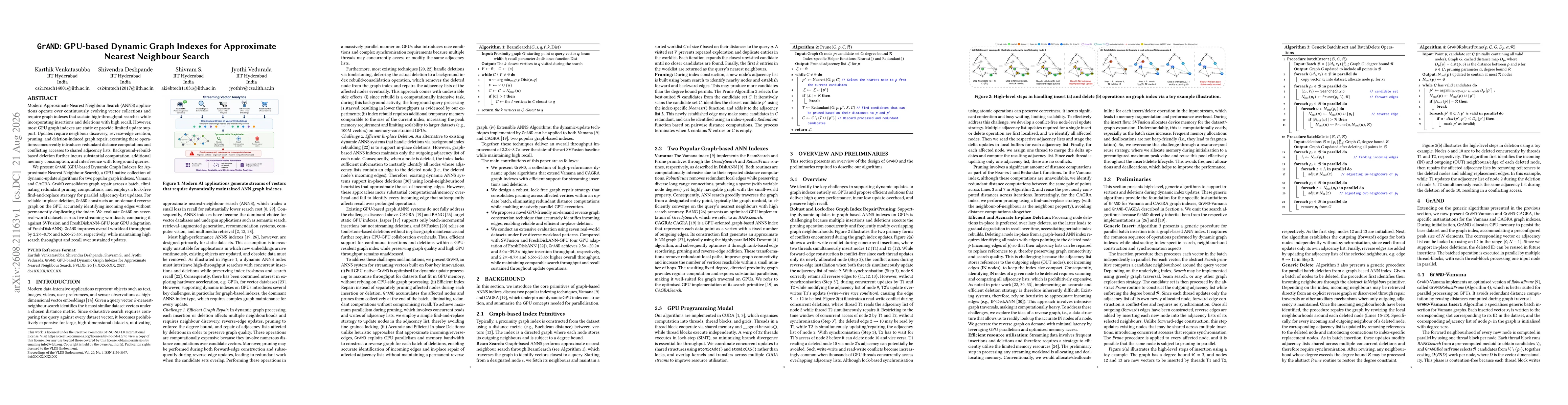 Thumbnail for GrAND: GPU-based Dynamic Graph Indexes for Approximate Nearest Neighbour Search