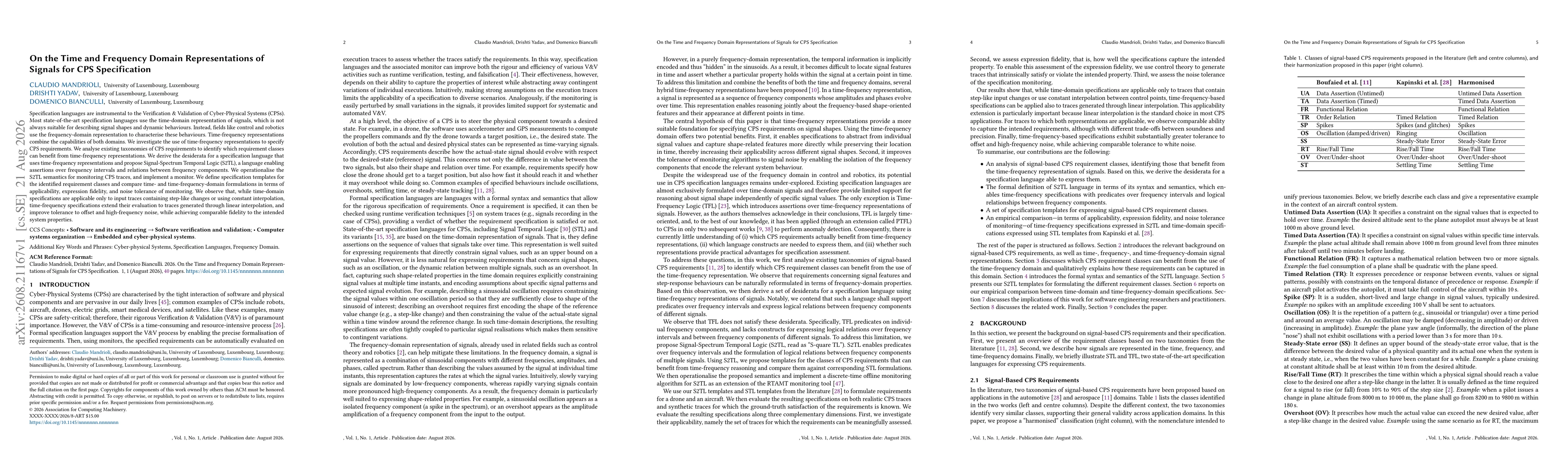 Thumbnail for On the Time and Frequency Domain Representations of Signals for CPS Specification