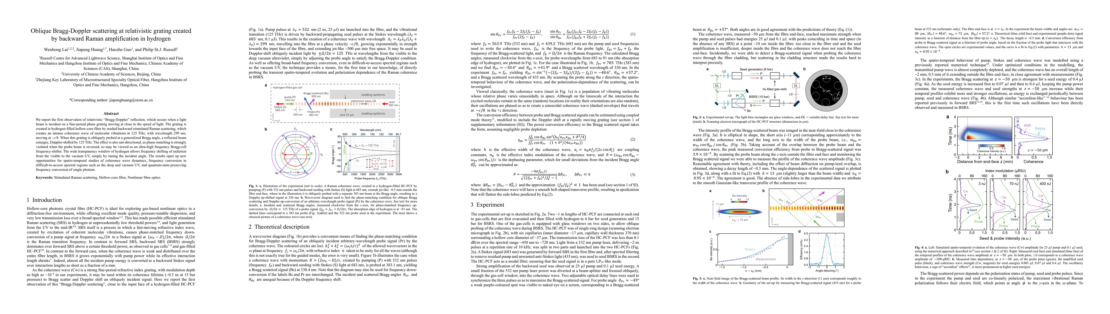 Thumbnail for Oblique Bragg-Doppler scattering at relativistic grating created by backward Raman amplification in hydrogen