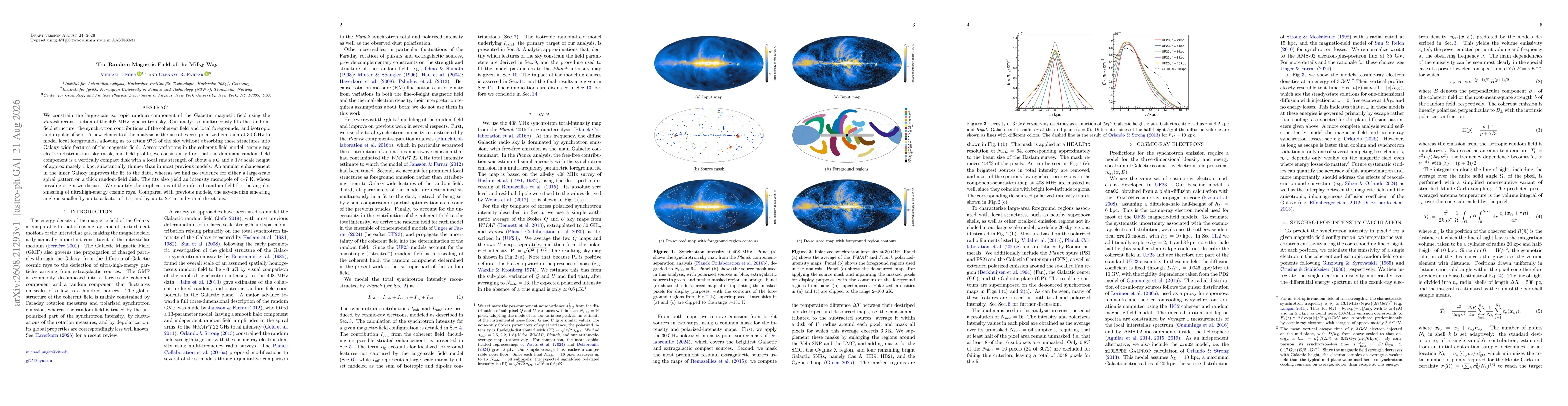 Thumbnail for The Random Magnetic Field of the Milky Way