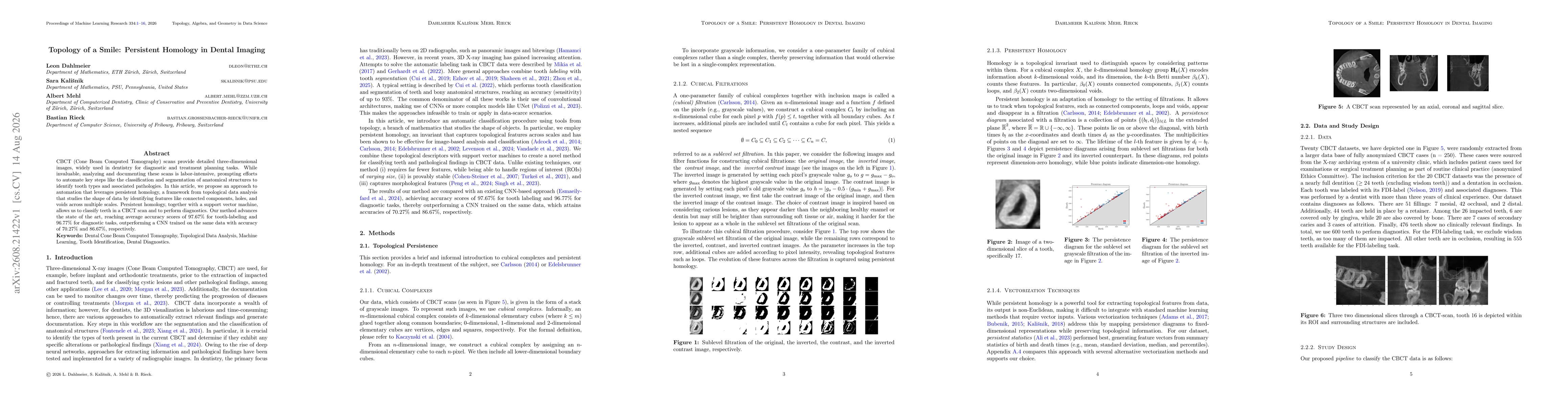 Thumbnail for Topology of a Smile: Persistent Homology in Dental Imaging