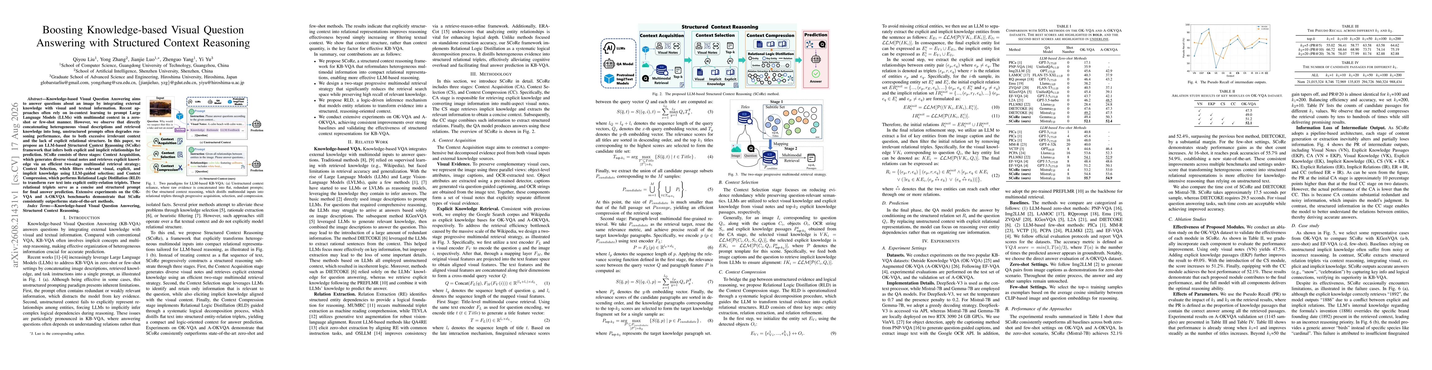 Thumbnail for Boosting Knowledge-based Visual Question Answering with Structured Context Reasoning