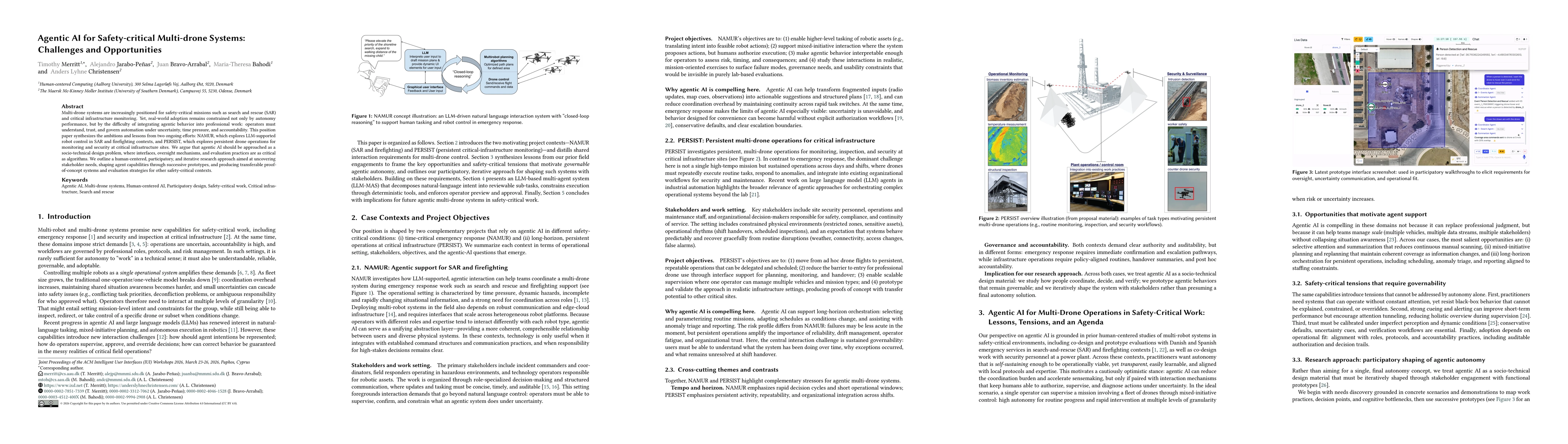 Thumbnail for Agentic AI for Safety-critical Multi-drone Systems: Challenges and Opportunities