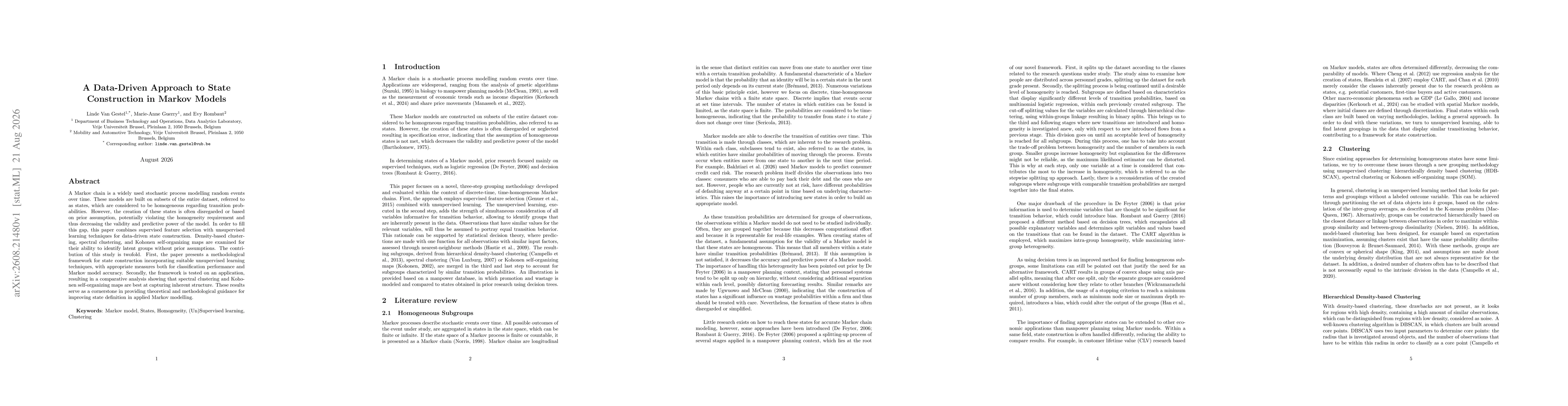 Thumbnail for A Data-Driven Approach to State Construction in Markov Models