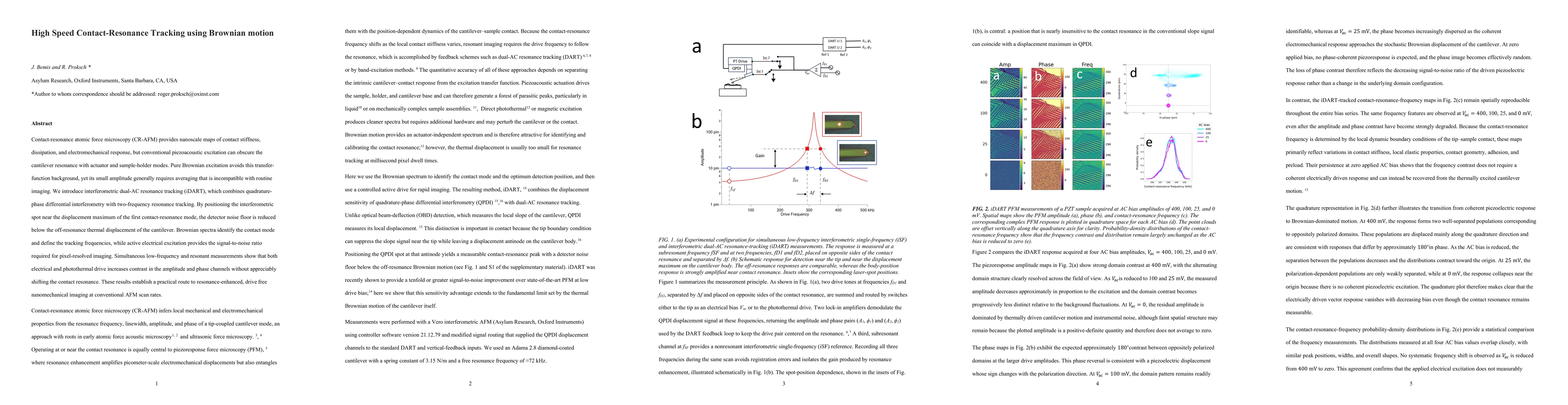 Thumbnail for High Speed Contact-Resonance Tracking using Brownian motion