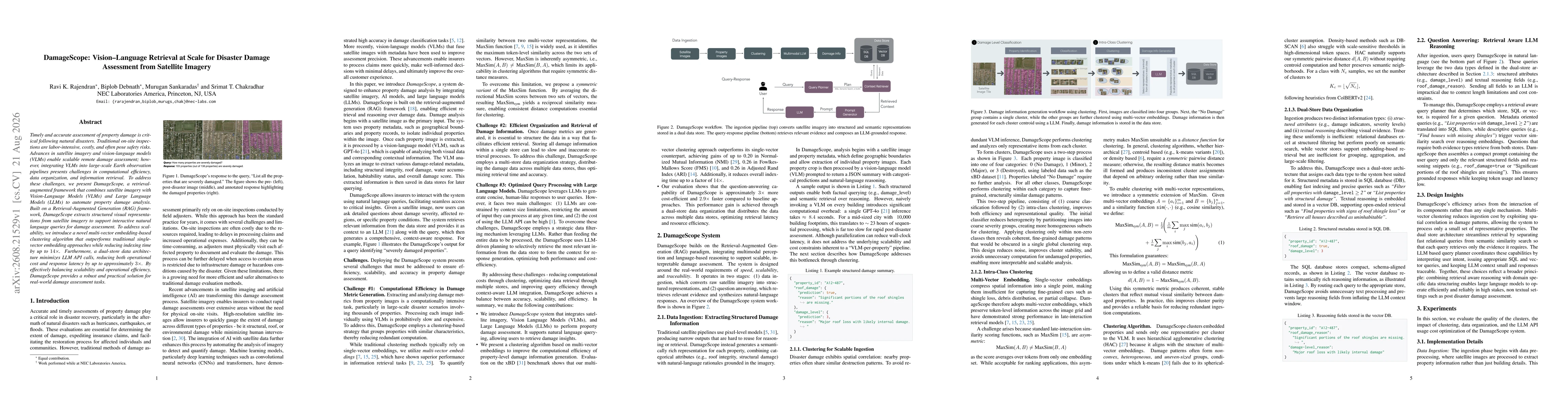 Thumbnail for DamageScope: Vision-Language Retrieval at Scale for Disaster Damage Assessment from Satellite Imagery