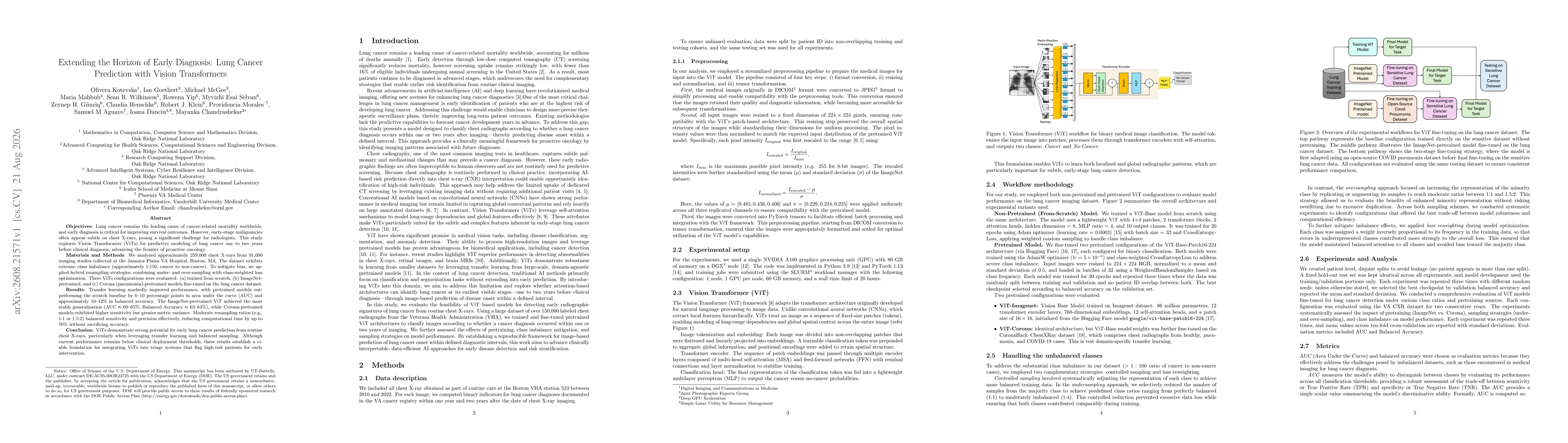 Thumbnail for Extending the Horizon of Early Diagnosis: Lung Cancer Prediction with Vision Transformers