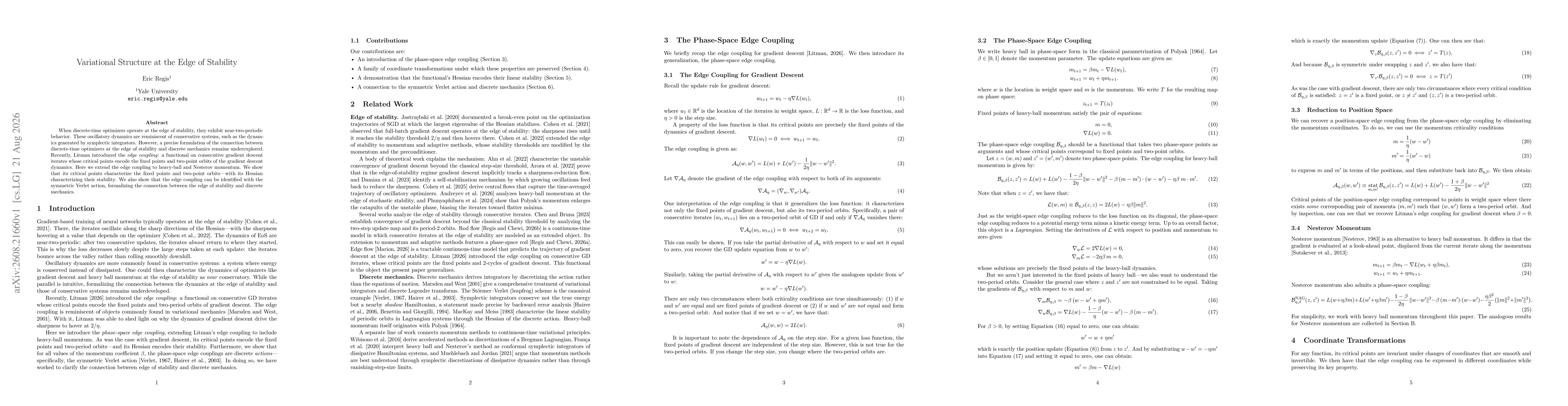 Thumbnail for Variational Structure at the Edge of Stability