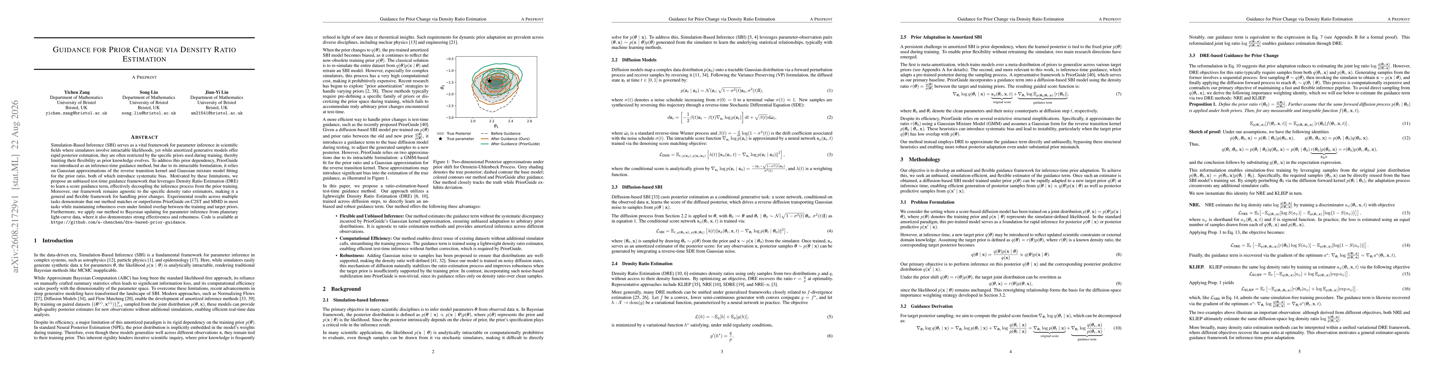 Thumbnail for Guidance for Prior Change via Density Ratio Estimation