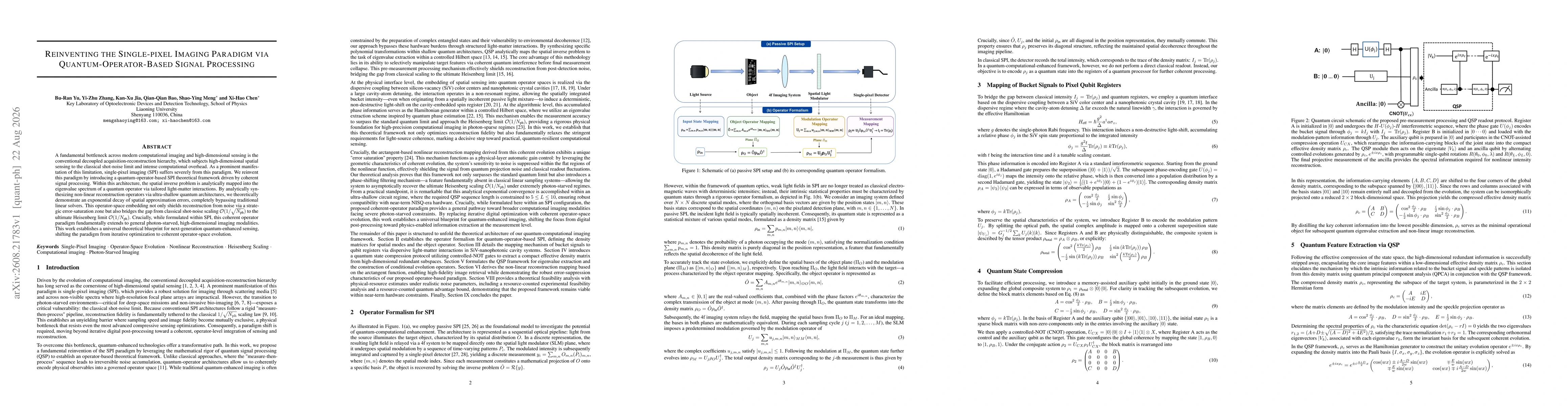 Thumbnail for Reinventing the Single-pixel Imaging Paradigm via Quantum-Operator-Based Signal Processing