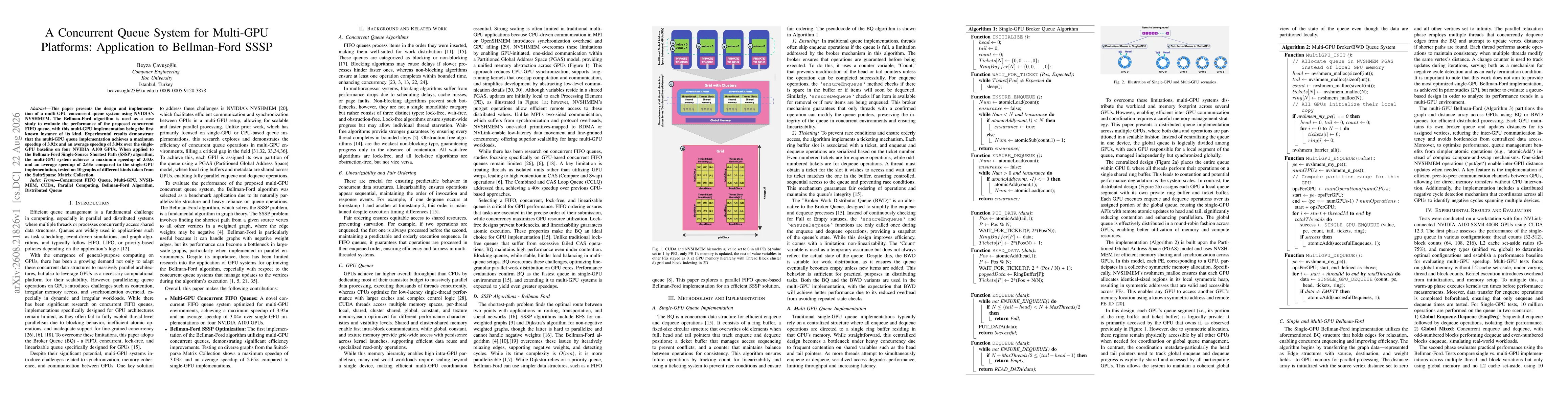 Thumbnail for A Concurrent Queue System for Multi-GPU Platforms: Application to Bellman-Ford SSSP