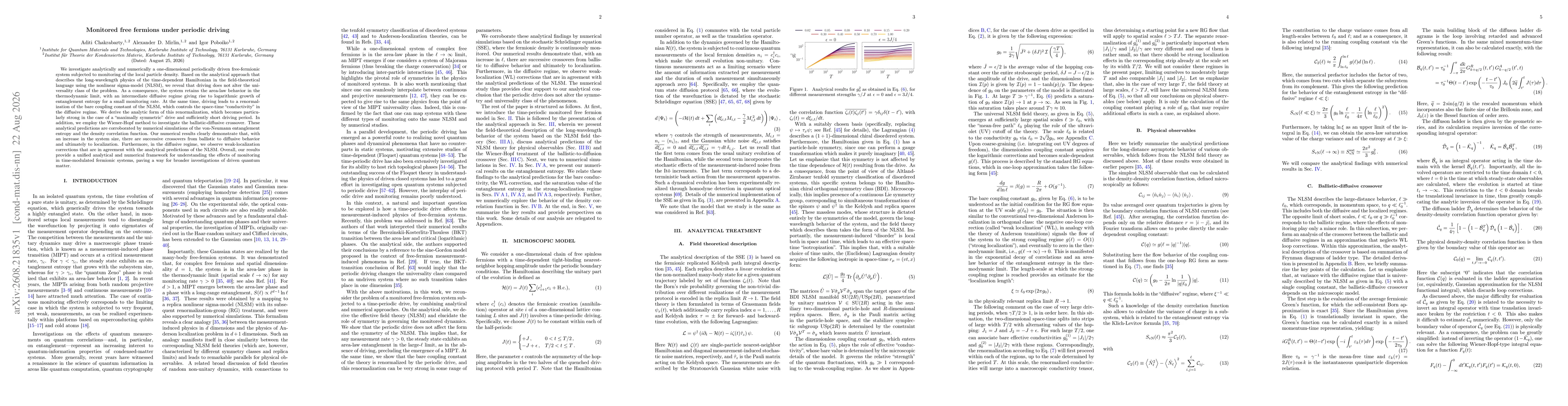 Thumbnail for Monitored free fermions under periodic driving