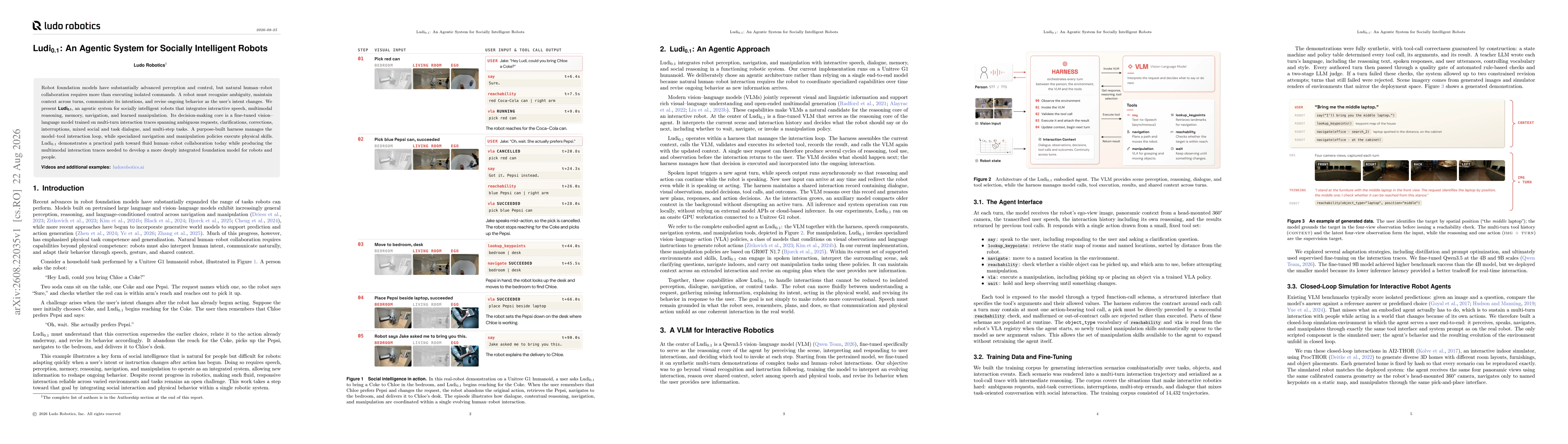 Thumbnail for Ludi${}_{\scriptscriptstyle 0.1}$: An Agentic System for Socially Intelligent Robots