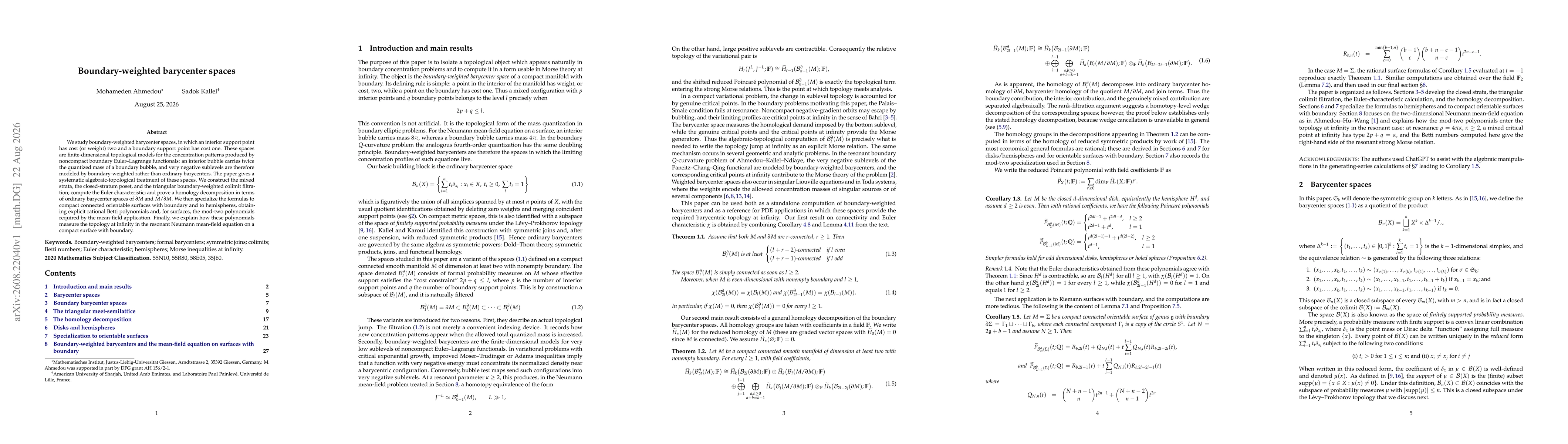 Thumbnail for Boundary-weighted barycenter spaces