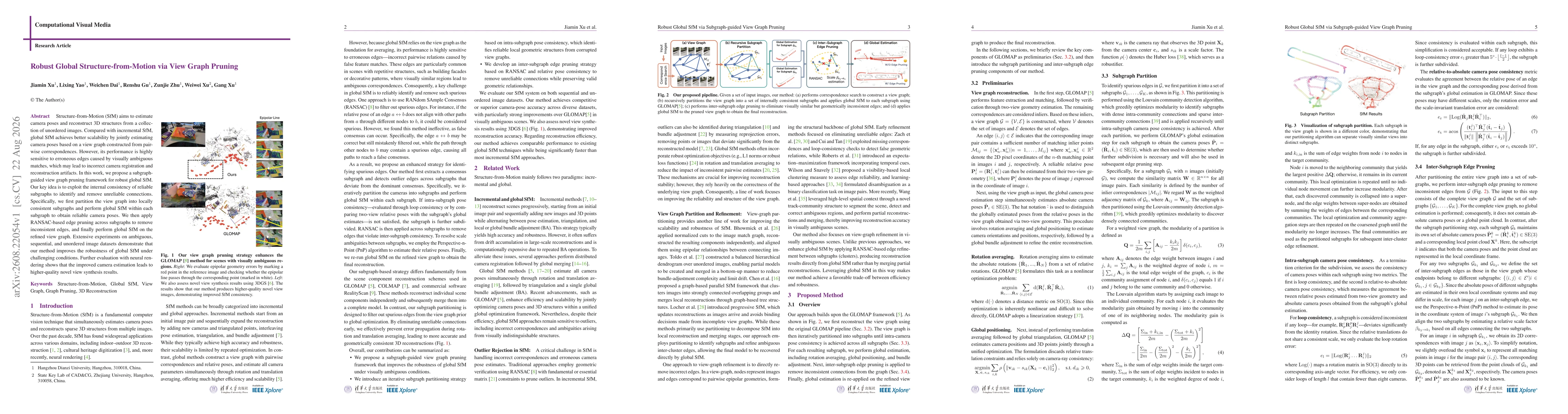 Thumbnail for Robust Global Structure-from-Motion via View Graph Pruning