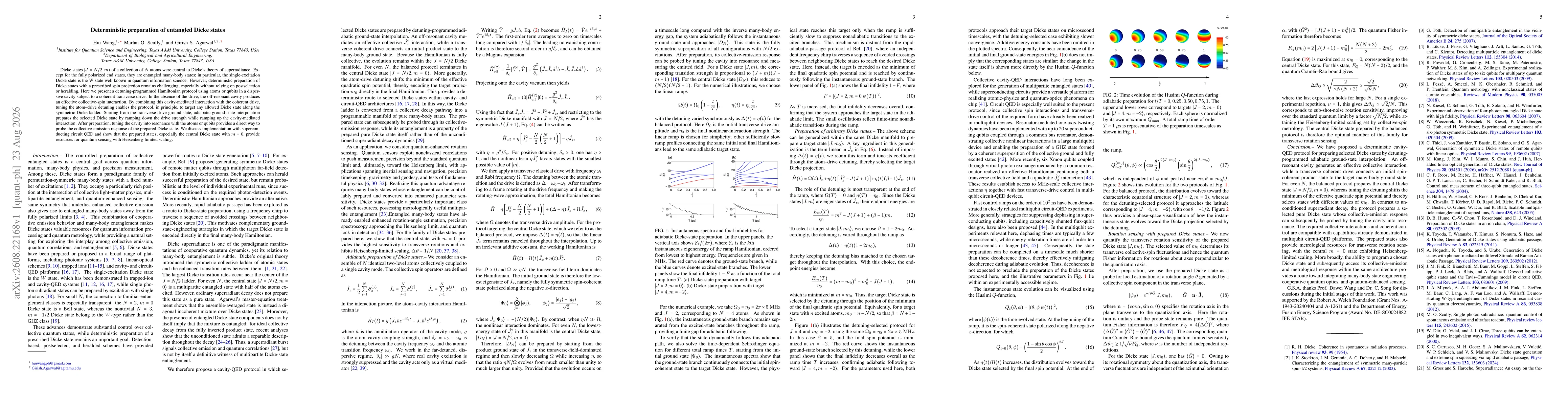 Thumbnail for Deterministic preparation of entangled Dicke states