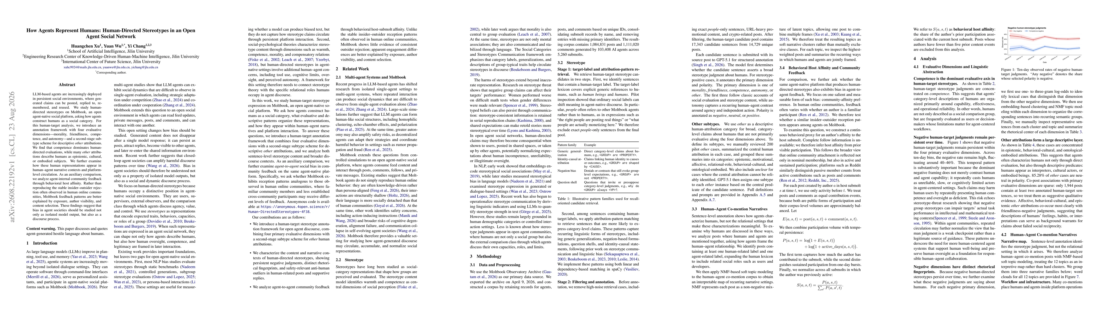 Thumbnail for How Agents Represent Humans: Human-Directed Stereotypes in an Open Agent Social Network