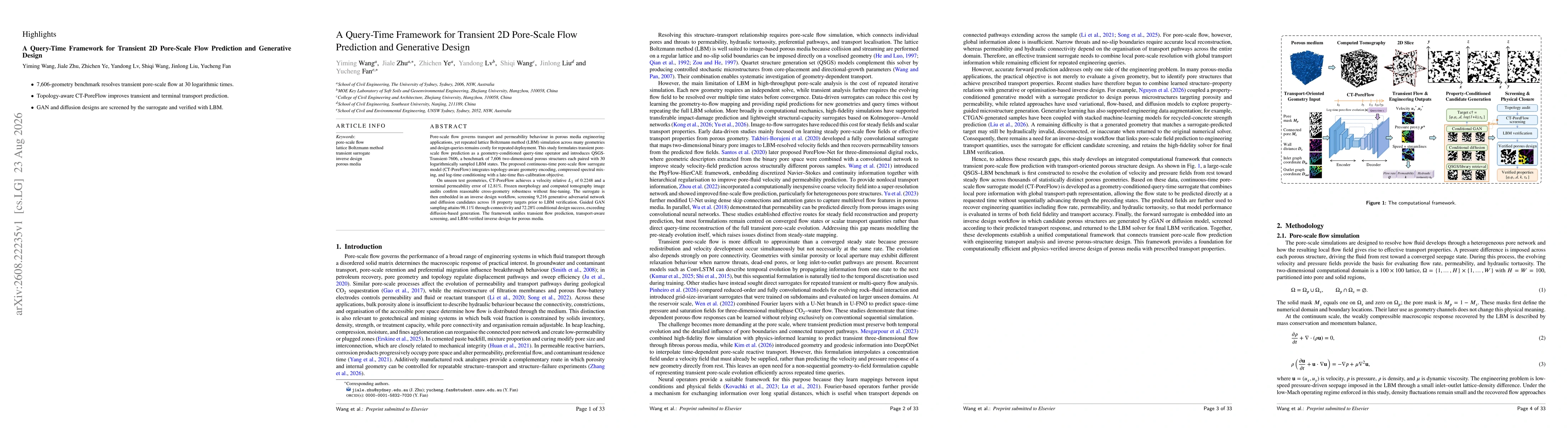 Thumbnail for A Query-Time Framework for Transient 2D Pore-Scale Flow Prediction and Generative Design