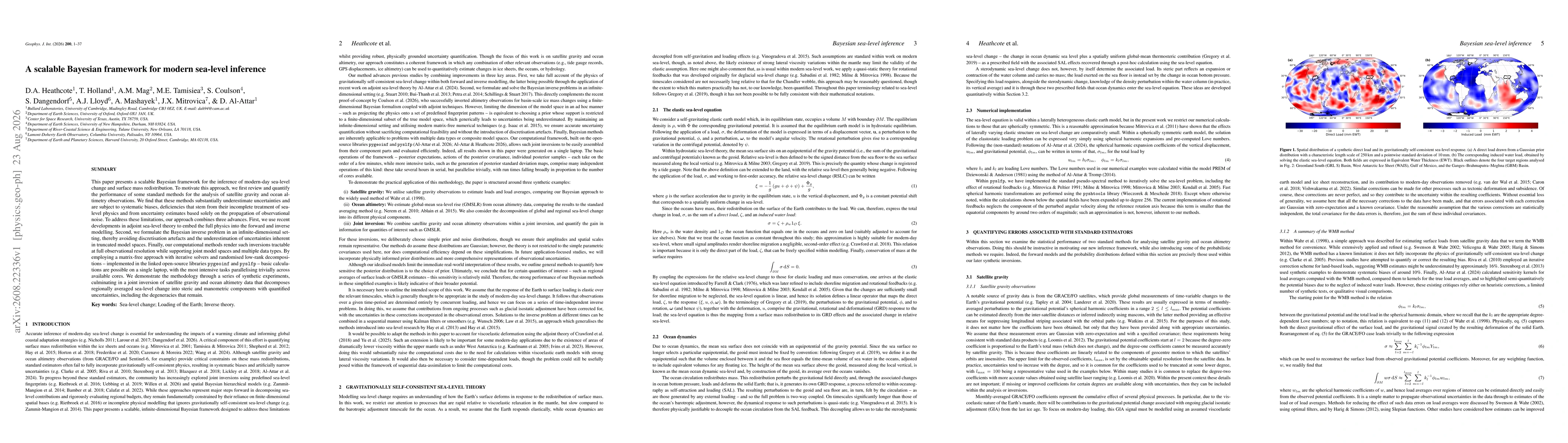 Thumbnail for A scalable Bayesian framework for modern sea-level inference