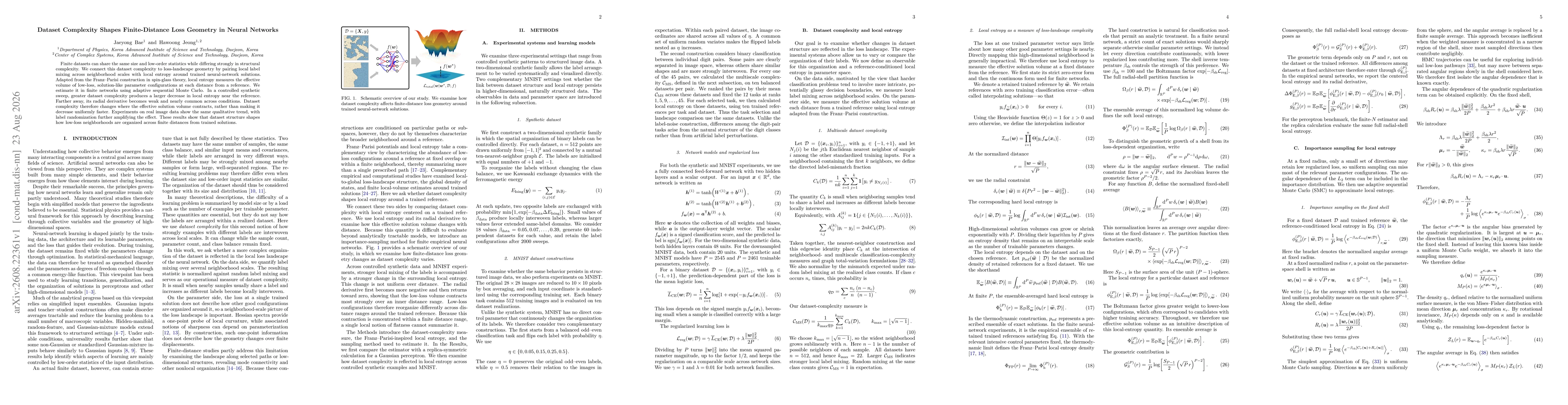 Thumbnail for Dataset Complexity Shapes Finite-Distance Loss Geometry in Neural Networks