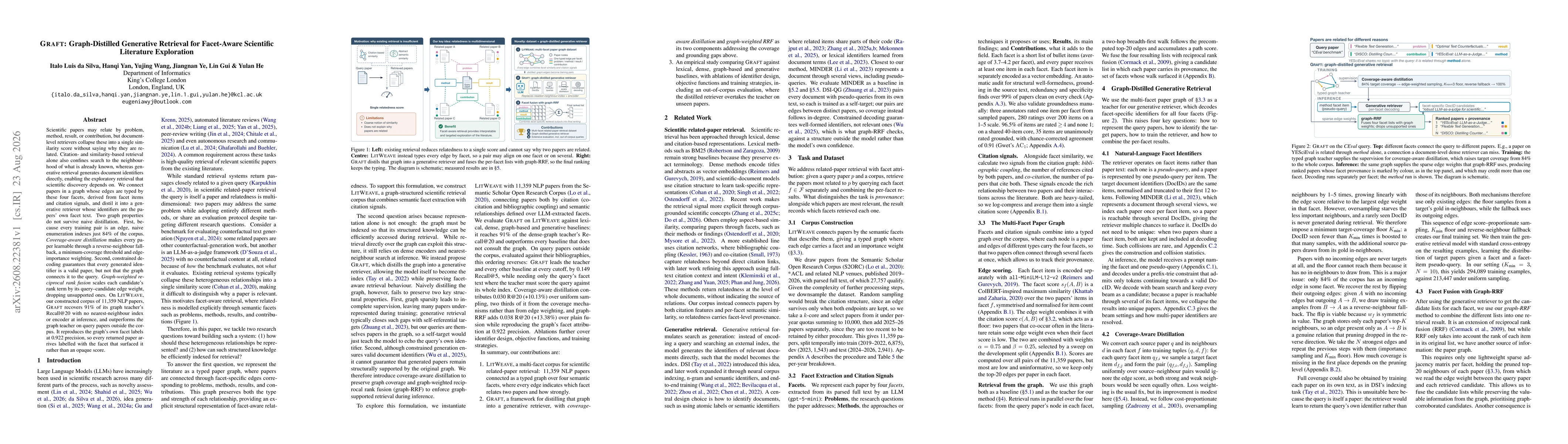 Thumbnail for GRAFT: Graph-Distilled Generative Retrieval for Facet-Aware Scientific Literature Exploration